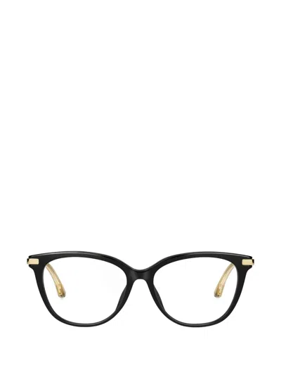 Jimmy Choo Cat-eye Frame Wavy-temple Glasses In Transparent