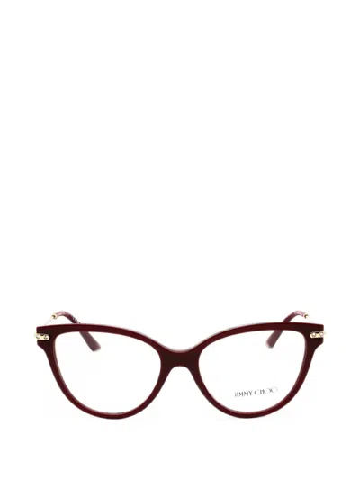 Jimmy Choo Cat-eye Glasses In Rot