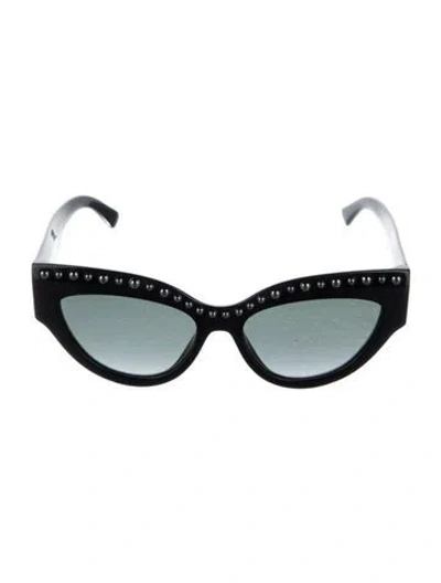 Pre-owned Jimmy Choo Cat-eye Gradient Sunglasses In Black