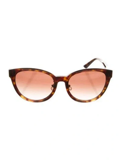 Pre-owned Jimmy Choo Cat-eye Gradient Sunglasses In Brown