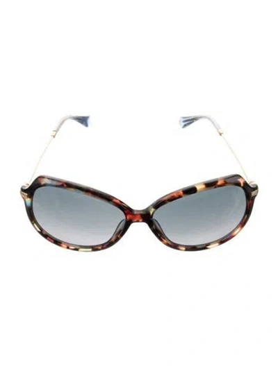 Pre-owned Jimmy Choo Cat-eye Gradient Sunglasses In Brown