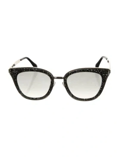 Pre-owned Jimmy Choo Cat-eye Gradient Sunglasses In Gray