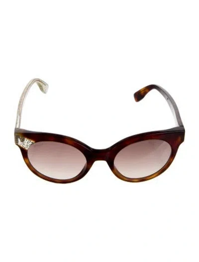 Pre-owned Jimmy Choo Cat-eye Gradient Sunglasses In Multi
