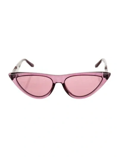 Pre-owned Jimmy Choo Cat-eye Gradient Sunglasses In Purple
