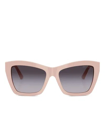 Jimmy Choo Cat-eye Sunglasses In Pink