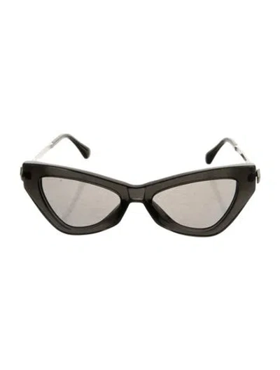 Pre-owned Jimmy Choo Cat-eye Tinted Sunglasses In Black