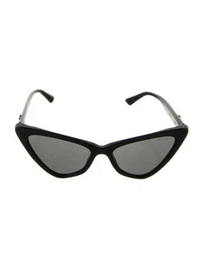 Pre-owned Jimmy Choo Cat-eye Tinted Sunglasses In Black