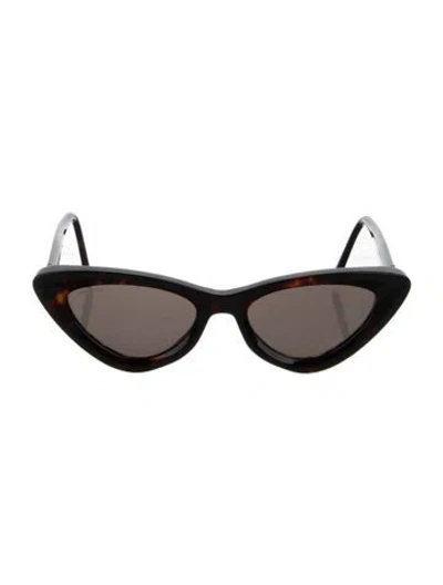 Pre-owned Jimmy Choo Cat-eye Tinted Sunglasses In Brown