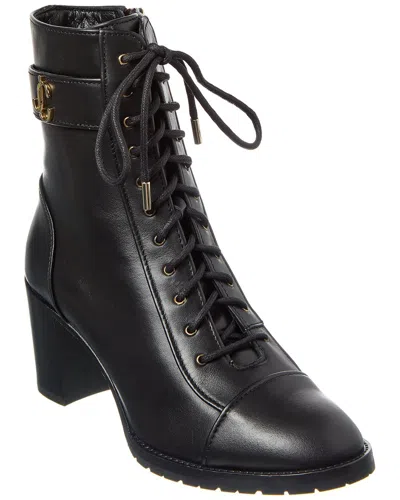 Jimmy Choo Cayo 65 Leather Bootie In Black