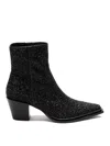Jimmy Choo Cece Ab 60mm Glitter Ankle Boots In Black