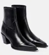 Jimmy Choo Black Leather Boots In Black