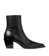 Jimmy Choo Black Leather Boots In Black