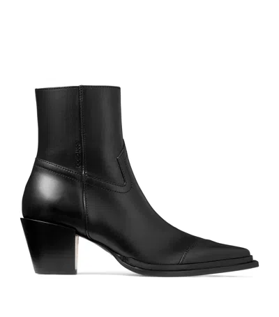 JIMMY CHOO CECE 60 LEATHER ANKLE BOOTS