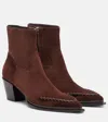 Jimmy Choo Cece 60 Suede Cowboy Boots In Brown