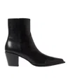 Jimmy Choo Black Leather Boots In Black
