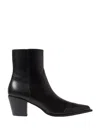 Jimmy Choo Black Leather Boots In Black