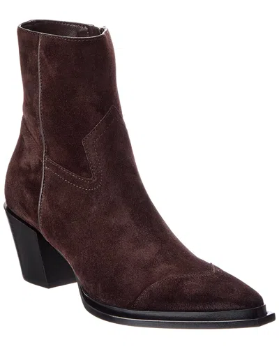 Jimmy Choo Cece Ab 60 Suede Bootie In Brown