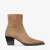 Jimmy Choo Cece Ab 60 Leather Boots In Rattan