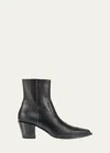 Jimmy Choo Black Leather Boots In Black