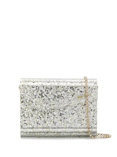 Jimmy Choo Champagne Candy Clutch In Silver