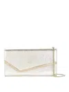 Jimmy Choo Champagne Clutch Bag In Silver