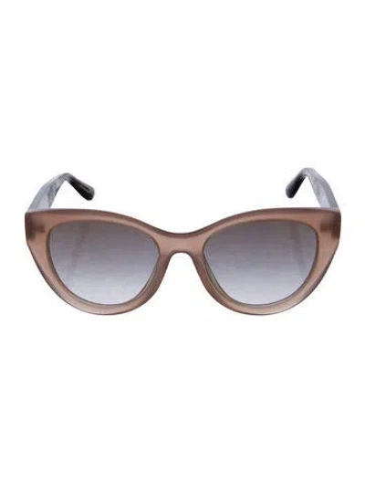 Pre-owned Jimmy Choo Chana Cat-eye Sunglasses In Brown