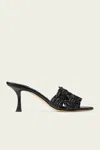 Jimmy Choo Chara 70 Nappa Leather Sandals In Black
