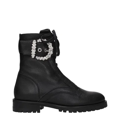 Jimmy Choo Cheri Women's Boots Black Leather