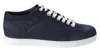 Jimmy Choo Chic Slip-on Blue Denim Suede Sneakers