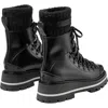 Jimmy Choo Chike Leather Knit Sock Boots In Black