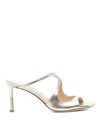 JIMMY CHOO CHINELAS - COLOR CARNE Y NEUTRAL