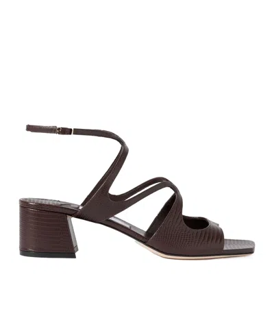 Jimmy Choo Chunky High Heel Sandals In Black