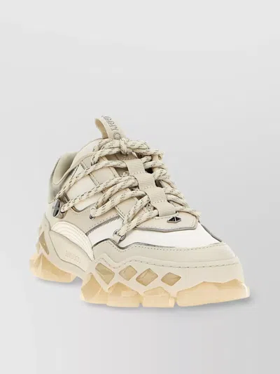 JIMMY CHOO 'CHUNKY SOLE DIAMOND SNEAKERS WITH METALLIC ACCENTS'