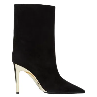Jimmy Choo Cierra 100 Suede Ankle Boots In Black