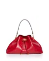 Jimmy Choo Cinch Bag In Ruby Red/gold
