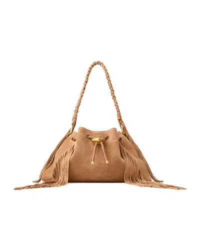 Jimmy Choo Medium Cinch Suede Bucket Bag