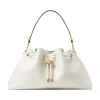 Jimmy Choo Cinch Leather Shoulder Bag In Beige