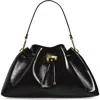 Jimmy Choo Cinch M Leather Bucket Bag In Black