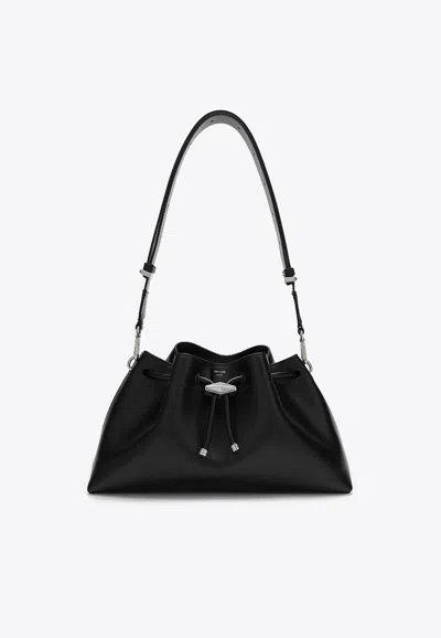 Jimmy Choo Bon Bon East/west Bucket Bag In Black