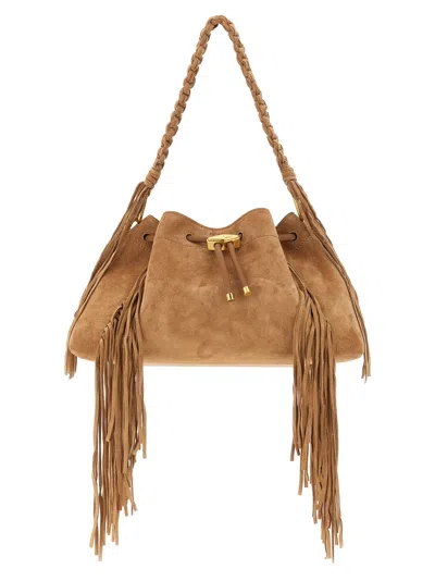 Jimmy Choo Cinch M Shoulder Bags Brown