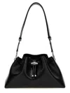 Jimmy Choo E/w Bon Bon Soft Shiny Leather Bag In Black