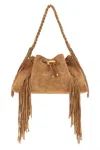 Jimmy Choo Cinch M Shoulder Bag In Brown