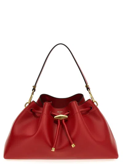 Jimmy Choo Cinch M Shoulder Bag In Red