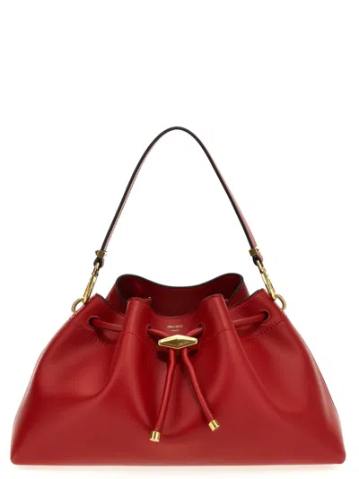 Jimmy Choo 'cinch M' Shoulder Bag In Red
