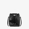 Jimmy Choo Bon Bon Metallic Leather Mini Bucket Bag In Black/antique Silver