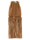Jimmy Choo Mini Bucket Bag Fringe Detailing