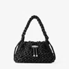 Jimmy Choo Smalll Satin Cinch Shoulder Bag