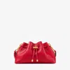 Jimmy Choo Bon Bon Shoulder Bag In Ruby Red/gold