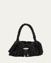 Jimmy Choo Cinch Small Woven Satin Top-handle Bag