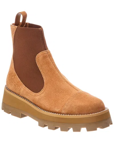 Jimmy Choo Clayton Suede Boot In Brown